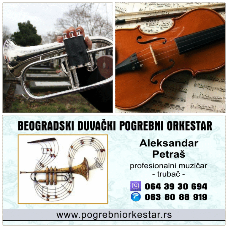 Solo truba, violina, harmonika, crkveni hor orkestar za sahrane pogrebe